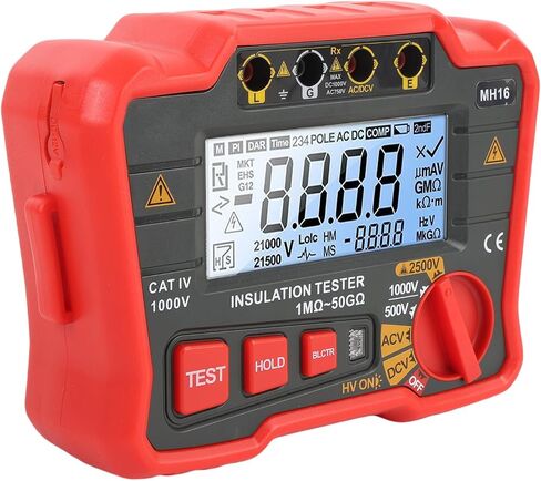 اختبار مقاوم العزل الرقمي عالي الدقة megohmmeter 2500V اختبار المقاوم الجهد العالي لمحرك المحولات in Saudi Arabia