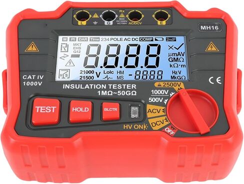 اختبار مقاوم العزل الرقمي عالي الدقة megohmmeter 2500V اختبار المقاوم الجهد العالي لمحرك المحولات in Saudi Arabia