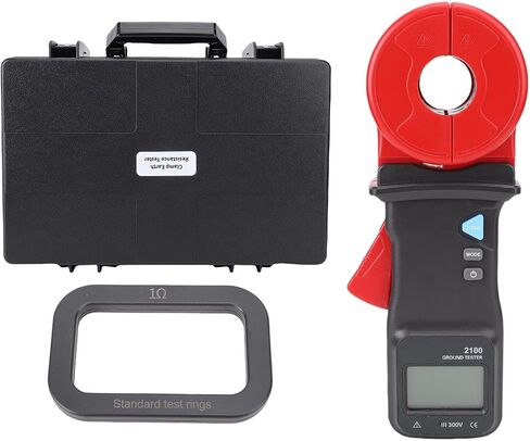 Generic Digital Ohm Meter, 0.01-1000Ω 32mm Clamp Type Safe and Stable Accurate Testing Electrical Ohmmeter 0.001Ω Resolution for Power Application in Saudi Arabia
