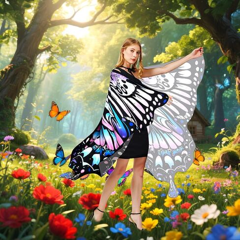 Butterfly Wings Adult Butterfly Costume for Women - Butterfly Cape Costume Perfect for Halloween in Kuwait