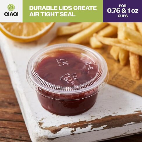 CIAO! 2OZ PP Clear Portion Cup, Lids Sold Separately (Case of 2,500) in Saudi Arabia