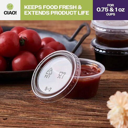 CIAO! 2OZ PP Clear Portion Cup, Lids Sold Separately (Case of 2,500) in Saudi Arabia