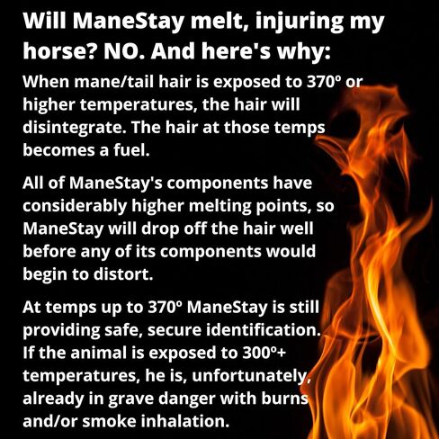 ManeStay Emergency Identification for Horses - Ideal for Natural Disasters Such as Wildfire, Hurricane, Tornado or Flood. Get Your Cell Phone to Ring. in Saudi Arabia
