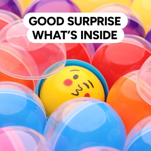 Capsule Vending Machine Translucent-Red Round Capsules Empty 14 pcs 3.9 inch - Gumball Machine Capsules Easter Basket Stuffers Birthday Gifts - Pinata Stuffers Craft Supplies Claw Machine Refills in Saudi Arabia