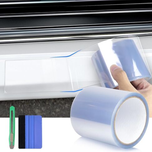 Arespark Car Door Edge Guard Protection Clear Vinyl Wrap Universal Door Sill Guard Anti-Collision Ratch-Resistant Protection Film, Transparent Paint Protection Vinyl Roll with Free Tools(3in x 30ft) in Saudi Arabia