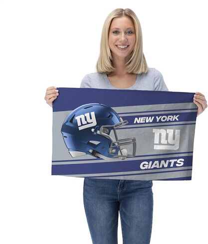 شمال غرب NFL NEF New York Giants مجموعة مناشف المعجبين 2 حزمة ، 16 "× 25" لكل منها ، انتقاد ، ألوان الفريق in Saudi Arabia
