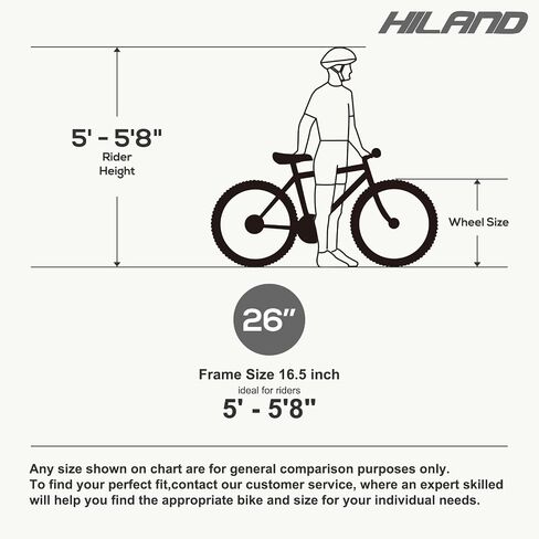 HILAND 26 Inch Womens and Mens Mountain Bike, 21 Speed Steel Frame Adult Bicycle, MTB Bikes with Suspension Fork, Purple Green White in Saudi Arabia