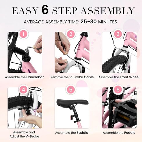 Girls Womens 24/26 Inch Mountain Bike, 21 Speed Summer Travel Gifts Bicycles, Female V-Brake Outdoor Cycling Commuting City Bike to School Work in Kuwait