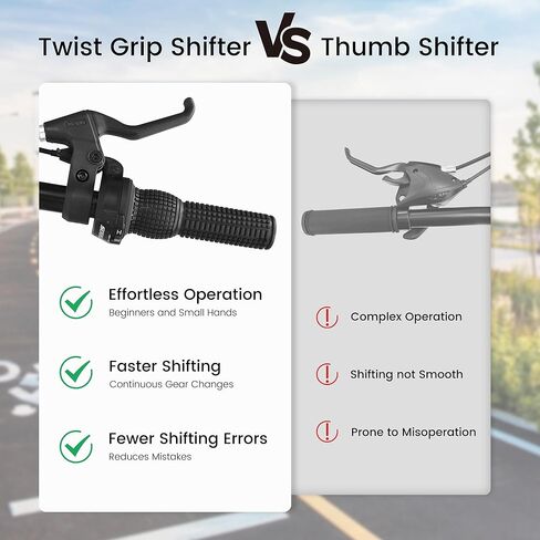 Girls Womens 24/26 Inch Mountain Bike, 21 Speed Summer Travel Gifts Bicycles, Female V-Brake Outdoor Cycling Commuting City Bike to School Work in Kuwait