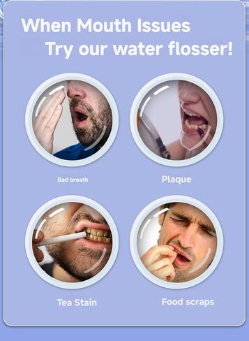 Say Goodbye to Post Meal Residue! Our Portable Dental Irrigator Boasts a Large Capacity Battery, IPX8 Waterproof Protection, and Baby Bottle Material for Ultimate Safety! in Saudi Arabia