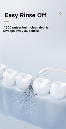 Say Goodbye to Post Meal Residue! Our Portable Dental Irrigator Boasts a Large Capacity Battery, IPX8 Waterproof Protection, and Baby Bottle Material for Ultimate Safety! in Saudi Arabia