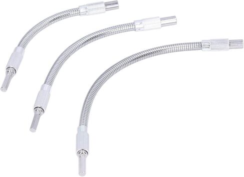 مجموعة تمديد العمود المرن المرن Aramox Premium High Carbon Felet للعمل المرن في المساحات الضيقة - 3pcs حامل البت البت العالمي لتلبية احتياجات العمل المختلفة in Kuwait