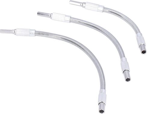 مجموعة تمديد العمود المرن المرن Aramox Premium High Carbon Felet للعمل المرن في المساحات الضيقة - 3pcs حامل البت البت العالمي لتلبية احتياجات العمل المختلفة in Kuwait