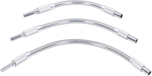 مجموعة تمديد العمود المرن المرن Aramox Premium High Carbon Felet للعمل المرن في المساحات الضيقة - 3pcs حامل البت البت العالمي لتلبية احتياجات العمل المختلفة in Kuwait