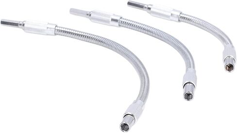 مجموعة تمديد العمود المرن المرن Aramox Premium High Carbon Felet للعمل المرن في المساحات الضيقة - 3pcs حامل البت البت العالمي لتلبية احتياجات العمل المختلفة in Kuwait