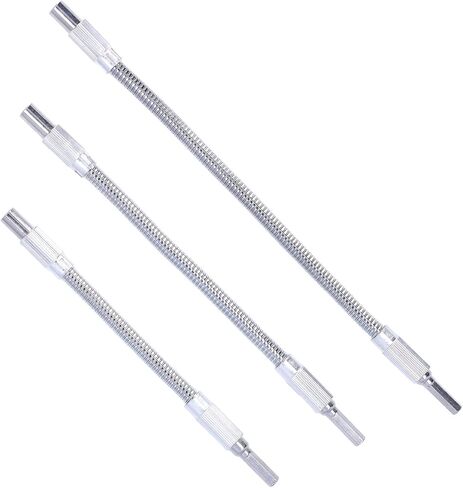 مجموعة تمديد العمود المرن المرن Aramox Premium High Carbon Felet للعمل المرن في المساحات الضيقة - 3pcs حامل البت البت العالمي لتلبية احتياجات العمل المختلفة in Kuwait