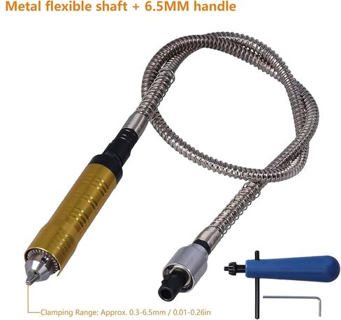 Grinder Flexible Shaft, Extended Flexible Shaft Handle Chuck Adapter, Electric Drill Grinder Cable for Engraving Polishing Carving Tasks in Saudi Arabia