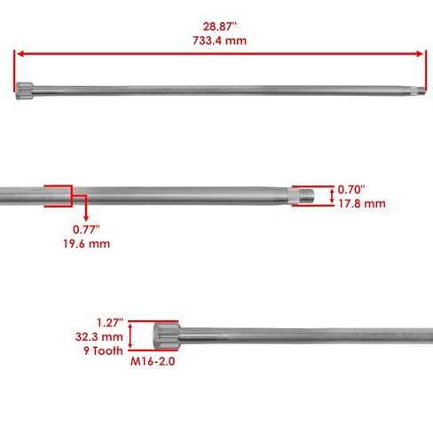 Caltric التوجيه عمود وترس مع جلبة وجلبة وغسالة متوافقة مع John Deere x300 x304 x320 x324 x340 x500 x52 in Kuwait