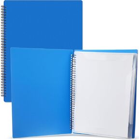 Marspark Sheet Music Folder, 20 Sleeves Display 40 Pages Spiral Binder Organizer for Music Stand, Fits A4 Letter Size 8.5 x 11 Inch Spiral Notebook Binder Organizer(Black) in Kuwait