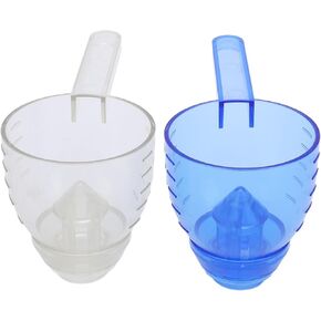 2 Pack 25g Capacity Clear Measuring Scoop with Funnel and Scale, Spill Proof and Convenient Transparent Measuring Cup in Saudi Arabia