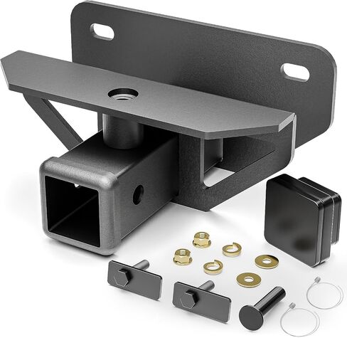 for Bronco Accessories Trailer Hitch Receiver with Cover Compatible with 2021 2022 2023 2024 Ford Bronco 2/4 Doors, Rear Bumper 2 Inch Towing Hitch Kit Tow Hook Combo (Excluding Bronco Sport) in Kuwait