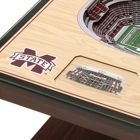 YouTheFan NCAA Mississippi State Bulldogs 25-Layer StadiumViews Lighted End Table - Davis Wade Stadium at Scott Field in Saudi Arabia