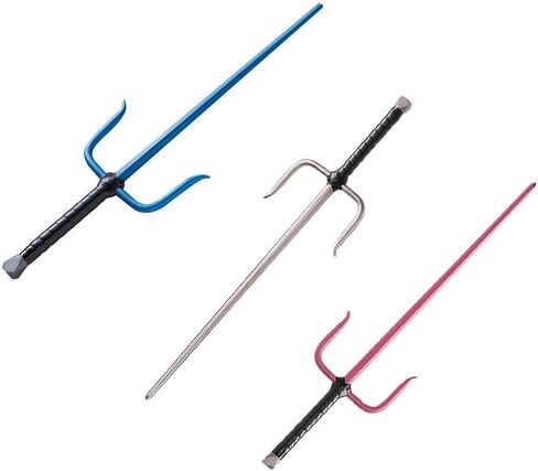 Lees Martial Arts Aluminum Colored Sai w/Leather Wrapped Handles in Saudi Arabia