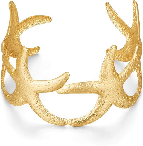 Chunky Gold Shell Bracelet for Women Trendy Wide Seashell Cuff Bracelets Exaggerated Scallop Shell Hinged Bangle Bracelets Summer Beach Statement Gold Bracelet in Saudi Arabia