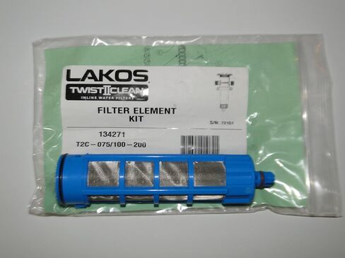 Lakos Filter Element Replacement Kit 3/4" / 1" Twist 2 Clean Twist II Clean Twistiiclean (200 MESH BLUE T2C-075/100-200 (134271)) in Saudi Arabia