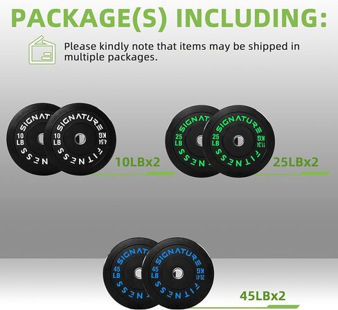 Olympic Bumper Plates Set, 2" Weight Plates for Strength Training & Weightlifting in Saudi Arabia
