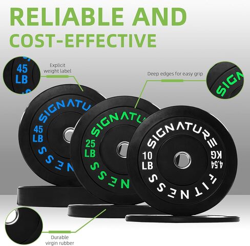 Olympic Bumper Plates Set, 2" Weight Plates for Strength Training & Weightlifting in Saudi Arabia