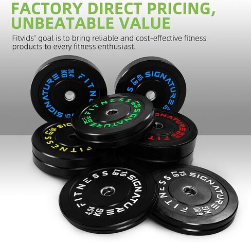Olympic Bumper Plates Set, 2" Weight Plates for Strength Training & Weightlifting in Saudi Arabia