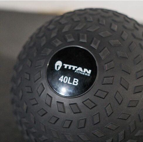 Titan Fitness Rubber Tread Slam Ball ، Loons Dead ، تمرين الوزن - رمي ، الصيد ، Slam ، Twist in Kuwait