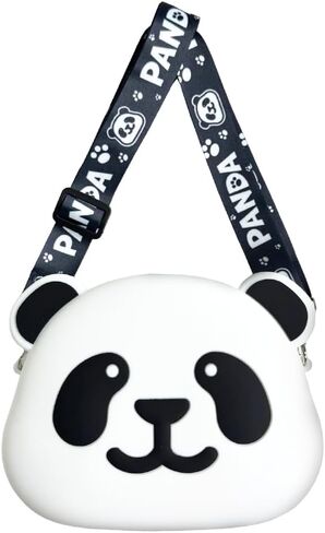 Kawaii Crossbody Purse for Little Girl,Cartoon Travel Bag Adjustable Shoulder,Soft Silicone Coin Purse in Kuwait
