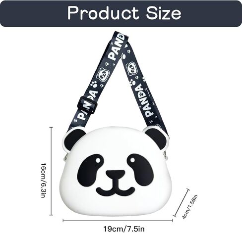 Kawaii Crossbody Purse for Little Girl,Cartoon Travel Bag Adjustable Shoulder,Soft Silicone Coin Purse in Kuwait