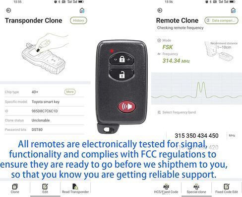 Smart Key for Toyota Prius, Alliskeys Proximity Smart Key Fob Replacement Compatible with Toyota Prius 2010-2015 HYQ14ACX 271451-5290 89904-47350 in Saudi Arabia