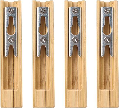 2 Pack Wooden Curtain Rod Brackets, Multipurpose Curtain Rod Holders for Hanging Drapes, Wood Brackets 3-1/2" Return Bracket for 2" Pole, Wooden Hooks for Bathroom, Bedroom, Livingroom, Kitchen in Saudi Arabia