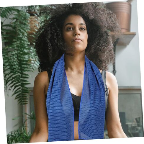 TOYANDONA 4pcs Cooling Sports Towel Set Quick Dry Breathable Microfiber Ice Towels for Gym Running Yoga Outdoor Activities in Saudi Arabia