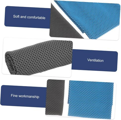 TOYANDONA 4pcs Cooling Sports Towel Set Quick Dry Breathable Microfiber Ice Towels for Gym Running Yoga Outdoor Activities in Saudi Arabia