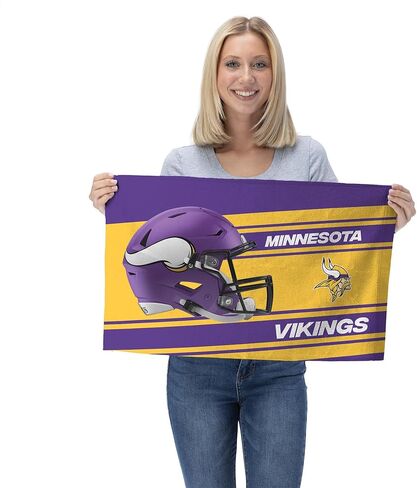 Northwest NFL Minnesota Vikings 2-Pack Fan Set ، 16 "× 25" لكل منهما ، انتقاد ، ألوان الفريق in Saudi Arabia