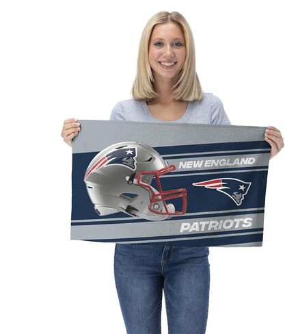 NORTHWEST NFL New England Patriots 2-Pack Fan Towel Set, 16" x 25" Each, Swipe, Team Colors in Saudi Arabia