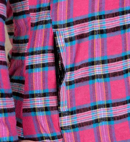 Women’s Motorcycle Flannel Shirt–CE Armored Cotton Plaid Riding Jacket Lined with Aramid Kevlar Fibre in Kuwait