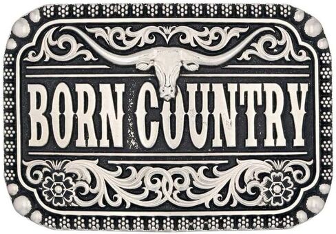 Montana Silversmiths وصفت Legacy Longhorn Oval Western Belt Boxle in Kuwait