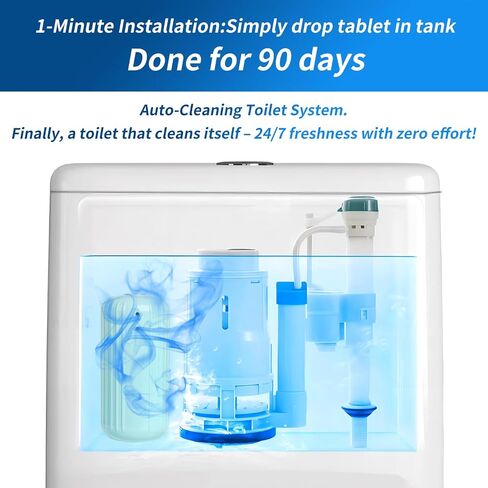 ​3Pcs WTWD Automatic Toilet Cleaner - Prevents Hard Water Stains, Reduce Scrubbing, Mess-Free Automatic Toilet Bowl Cleaner, Magic Bottle Design for Stain-Free Hands, Septic Safe​ in Saudi Arabia