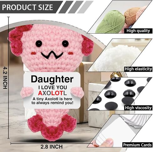 Sloth Gifts, Emotional Support Crochet Handmade Little Reminders Mental Health Gifts for Teen Women Men Friends Sisters Besties Funny Home Office Desk Decor in Kuwait