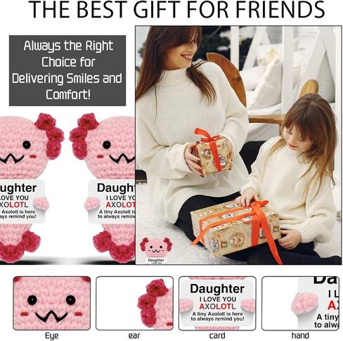 Sloth Gifts, Emotional Support Crochet Handmade Little Reminders Mental Health Gifts for Teen Women Men Friends Sisters Besties Funny Home Office Desk Decor in Kuwait