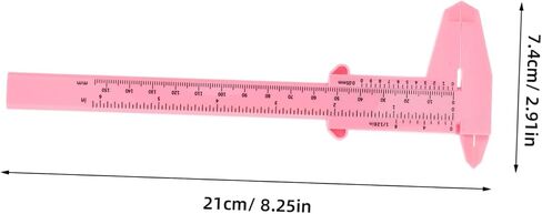 4pcs Plastic Caliper- 150mm 6 Inch Precision Measuring Tool for Woodworking and Crafts Easy-to-Read Scale Pink in Saudi Arabia