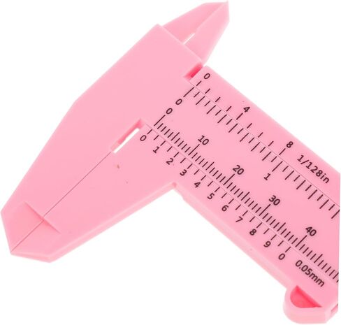 4pcs Plastic Caliper- 150mm 6 Inch Precision Measuring Tool for Woodworking and Crafts Easy-to-Read Scale Pink in Saudi Arabia