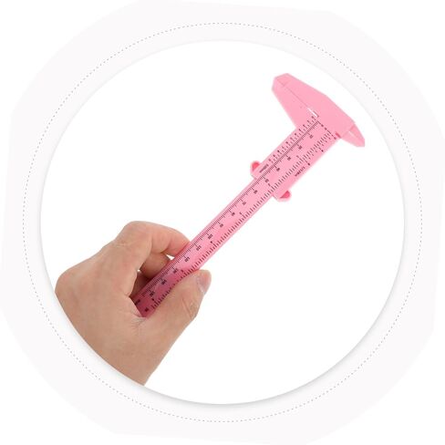 4pcs Plastic Caliper- 150mm 6 Inch Precision Measuring Tool for Woodworking and Crafts Easy-to-Read Scale Pink in Saudi Arabia