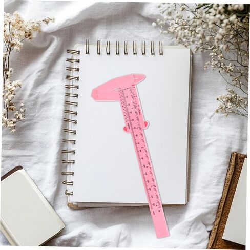 4pcs Plastic Caliper- 150mm 6 Inch Precision Measuring Tool for Woodworking and Crafts Easy-to-Read Scale Pink in Saudi Arabia